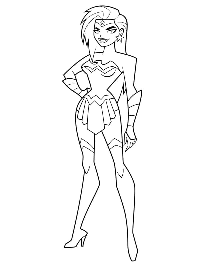 Wonder Woman 10 coloring page