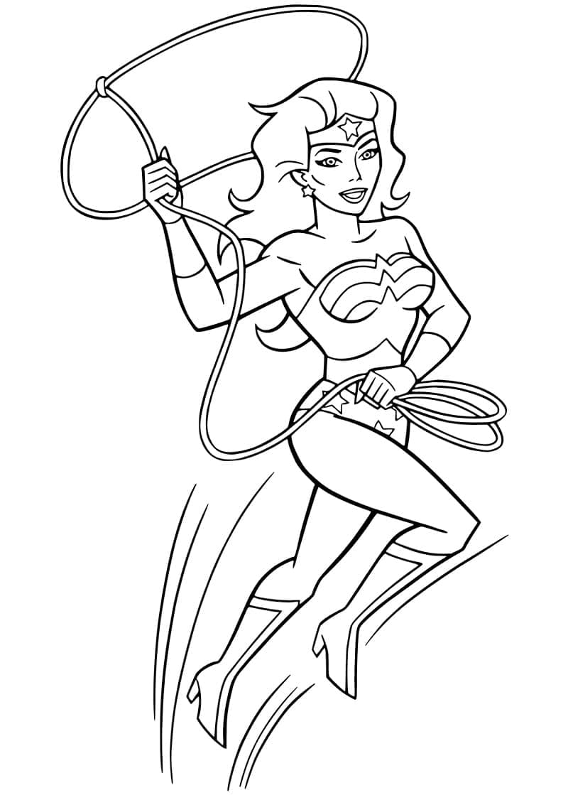 Wonder Woman 12 coloring page