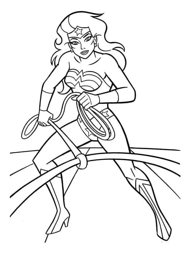 Coloriage Wonder Woman 14