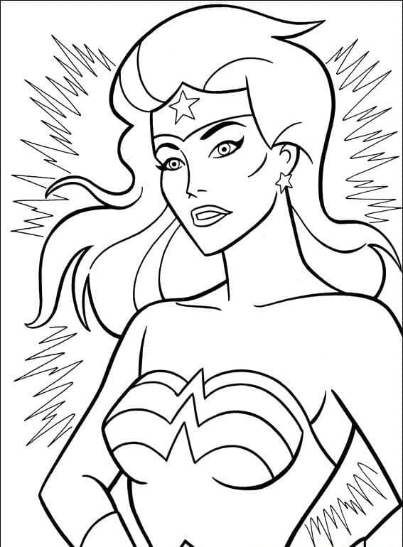 Coloriage Wonder Woman 15