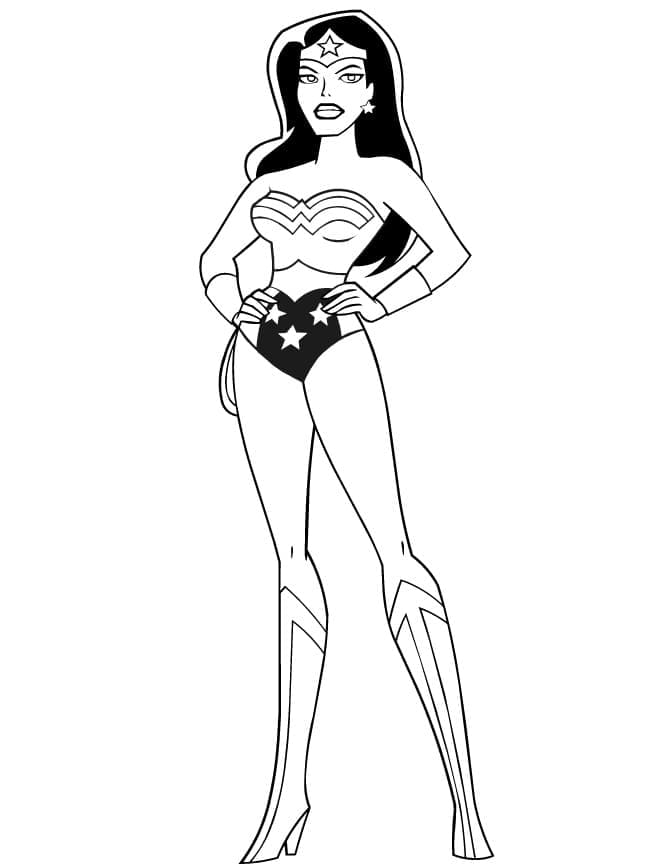 Coloriage Wonder Woman 16