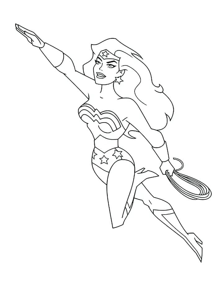 Wonder Woman 2 coloring page