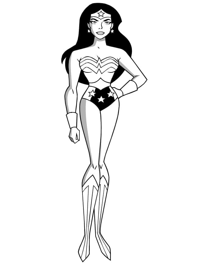 Coloriage Wonder Woman 4