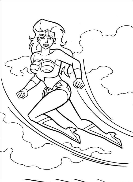 Wonder Woman 6 coloring page