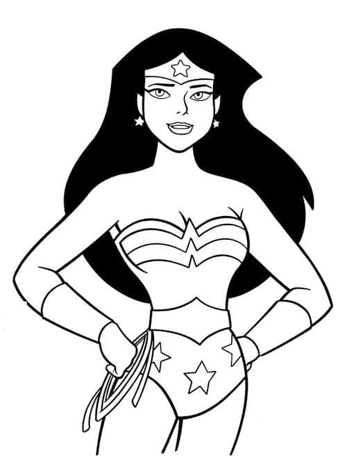 Wonder Woman 7 coloring page