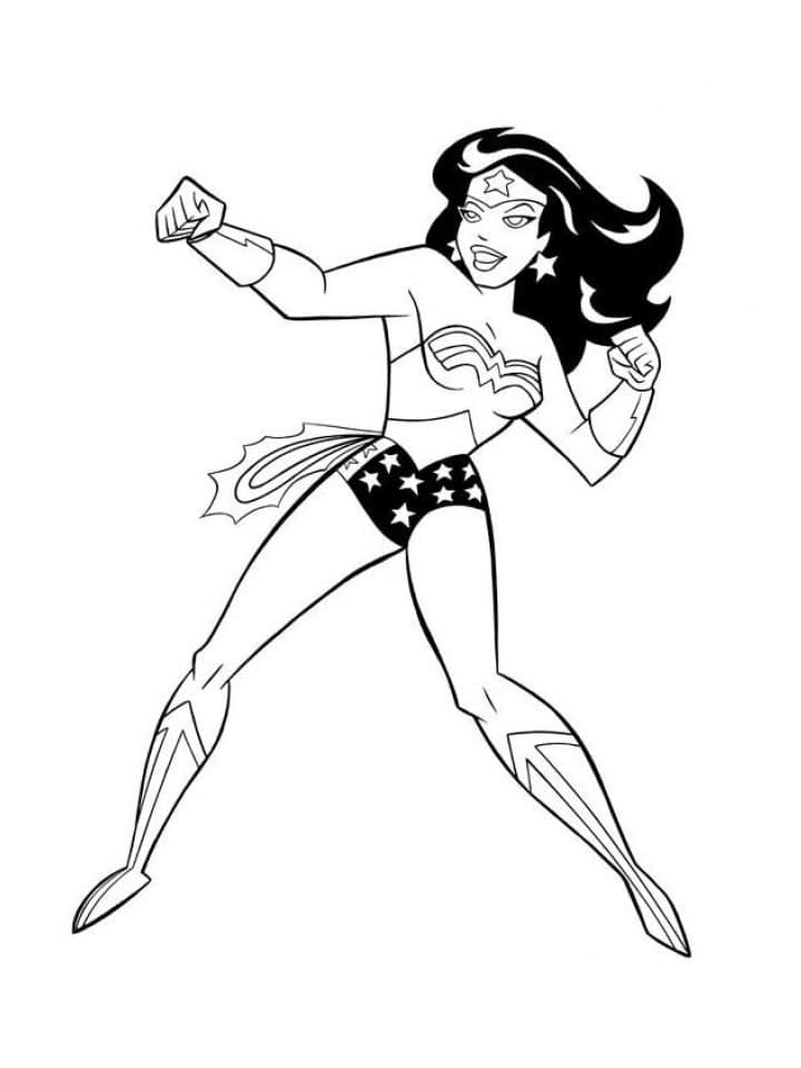 Wonder Woman 9 coloring page