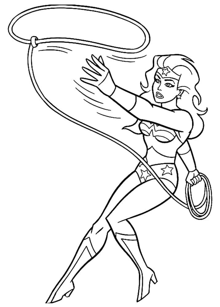 Coloriage Wonder Woman de DC Comics