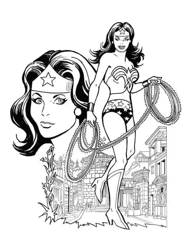 Wonder Woman de DC coloring page