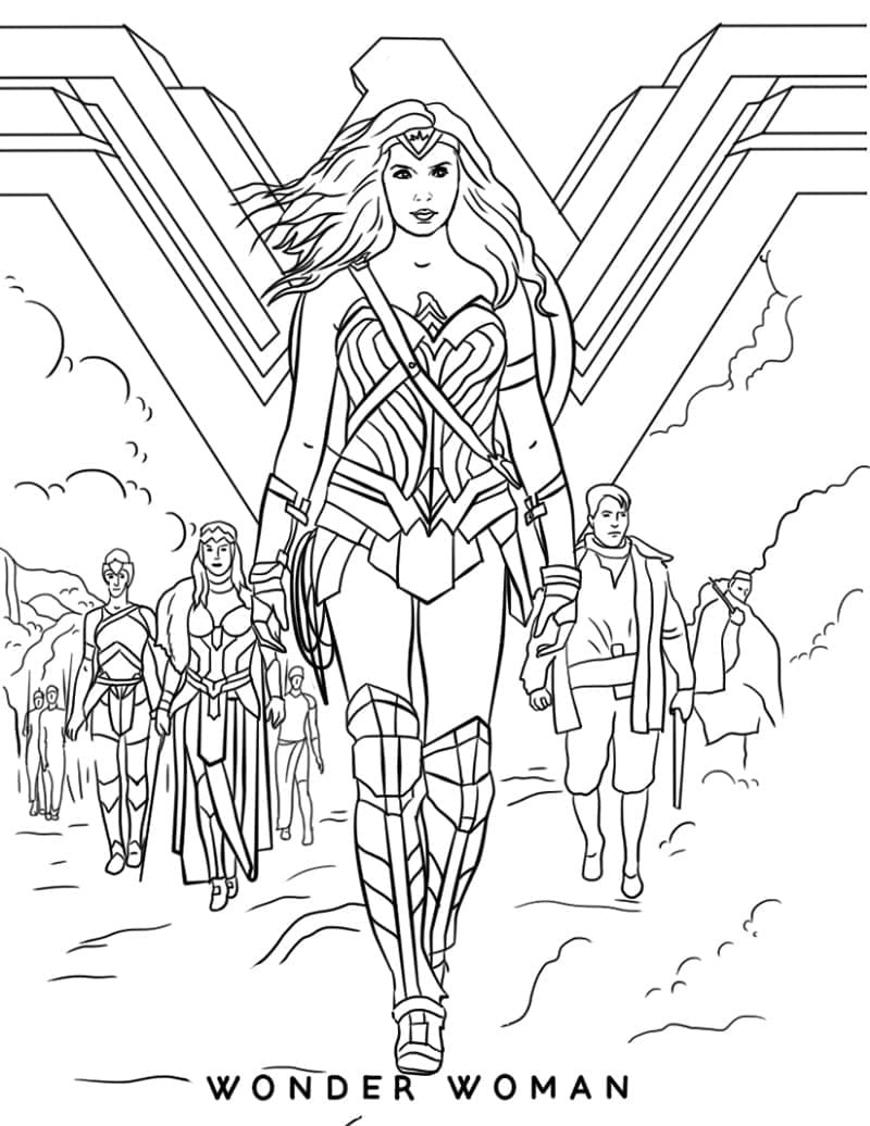 Coloriage Wonder Woman du Film