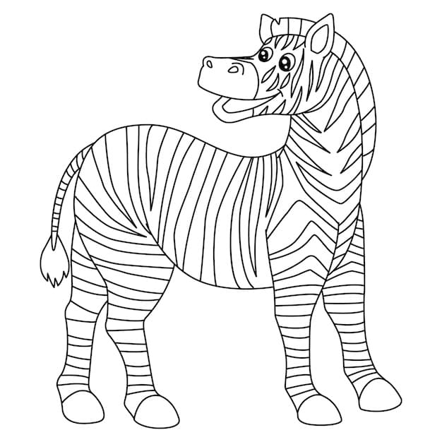 Coloriage Zebre