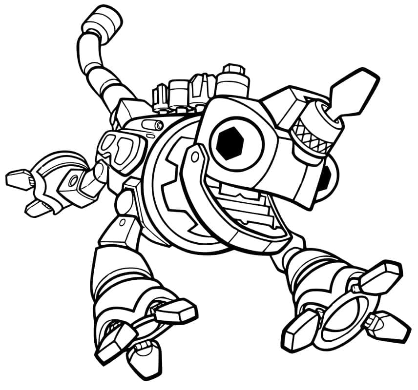 Coloriage Zoutil Dinotrux