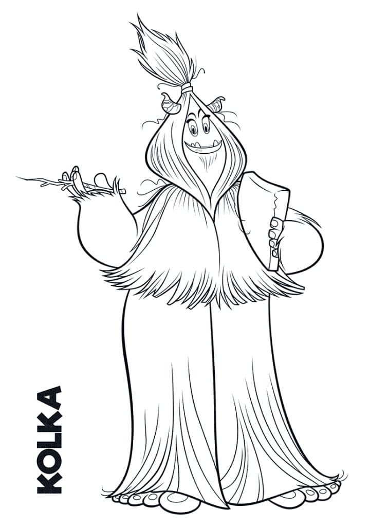 Kolka de Yéti et Compagnie coloring page