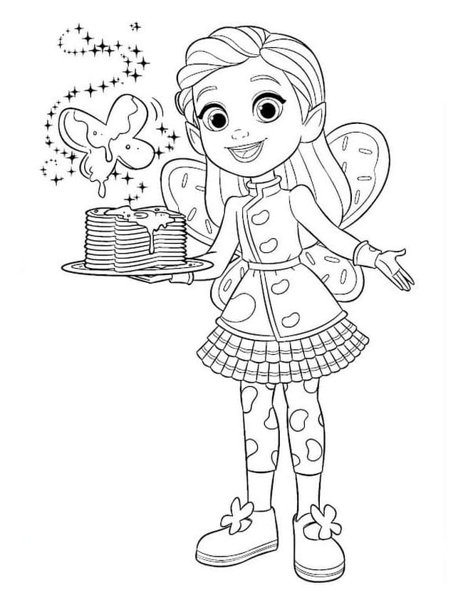 Adorable Butterbean coloring page