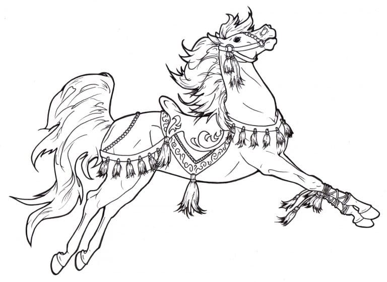 Coloriage Adulte Cheval 11