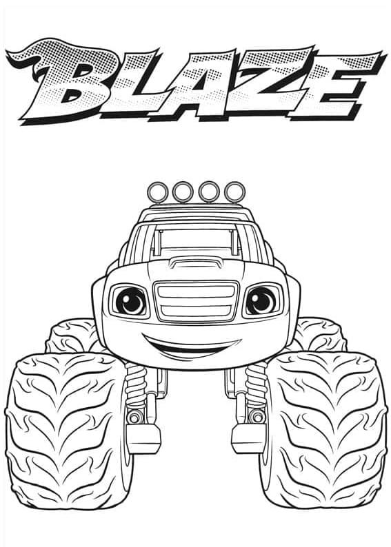 Coloriage Blaze Souriant - télécharger et imprimer gratuit sur ...