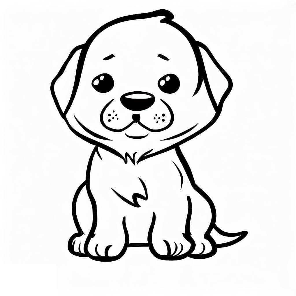 Bon Chiot coloring page