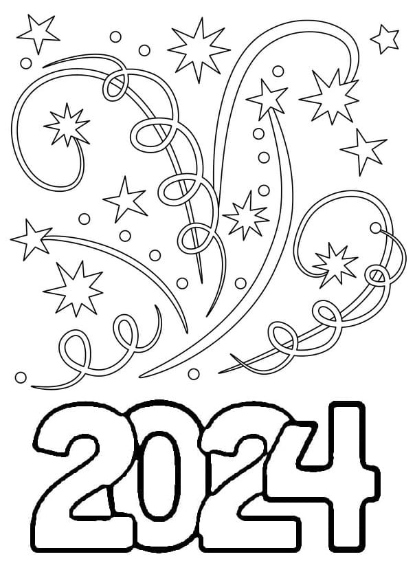 Bonne Année 2014 Gratuit Pour les Enfants coloring page