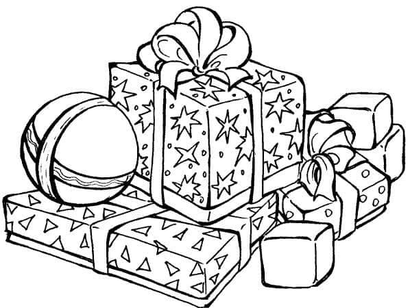 Cadeaux Gratuits coloring page