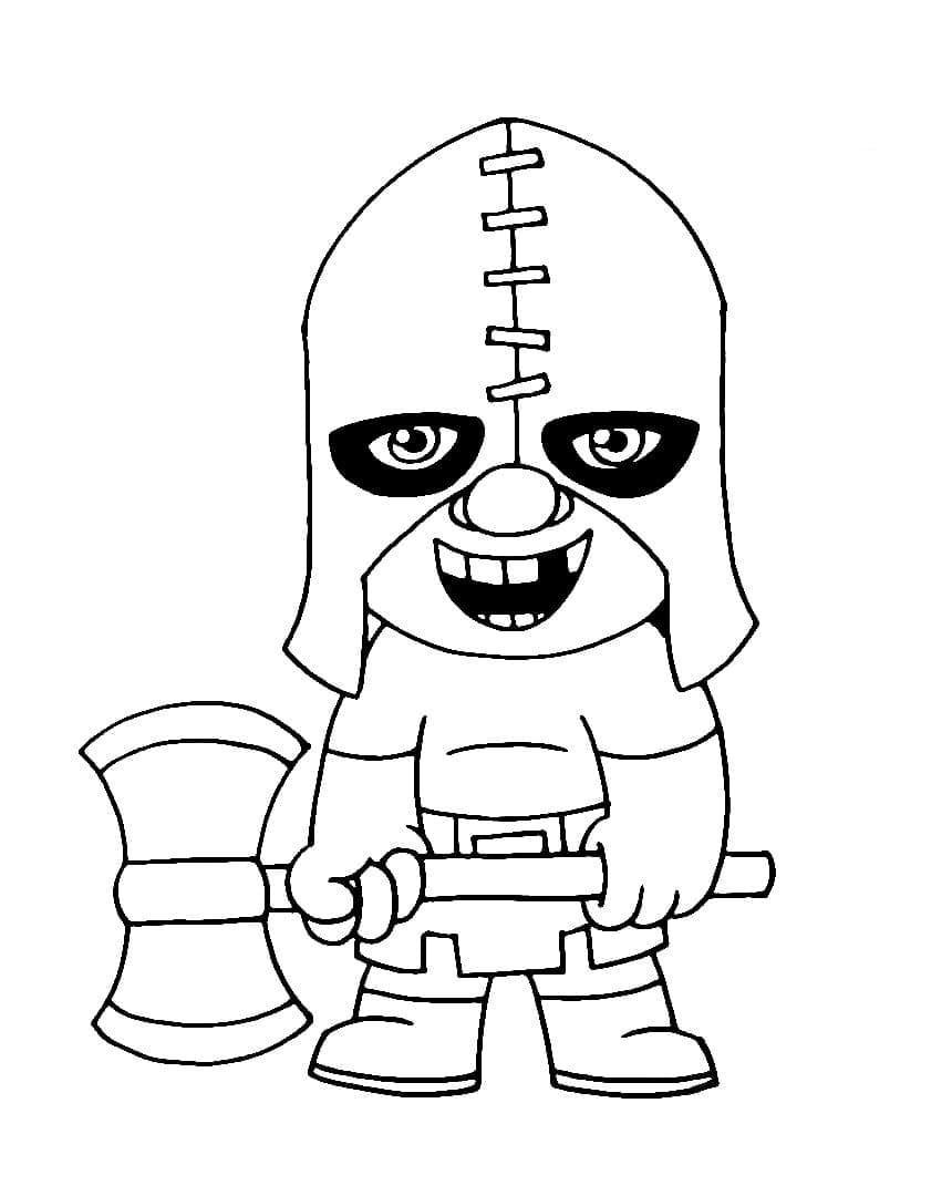 Clash Royale Executioner coloring page