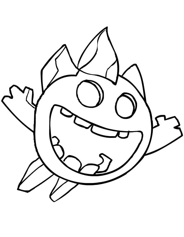 Clash Royale Ice Spirit coloring page