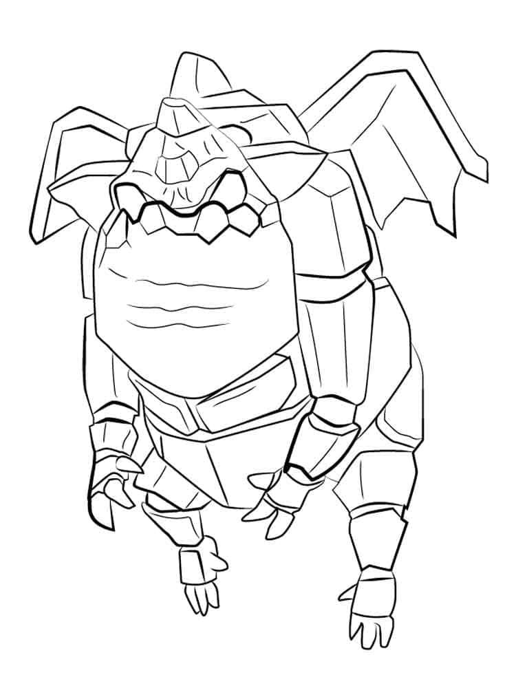 Clash Royale Lava Hound coloring page