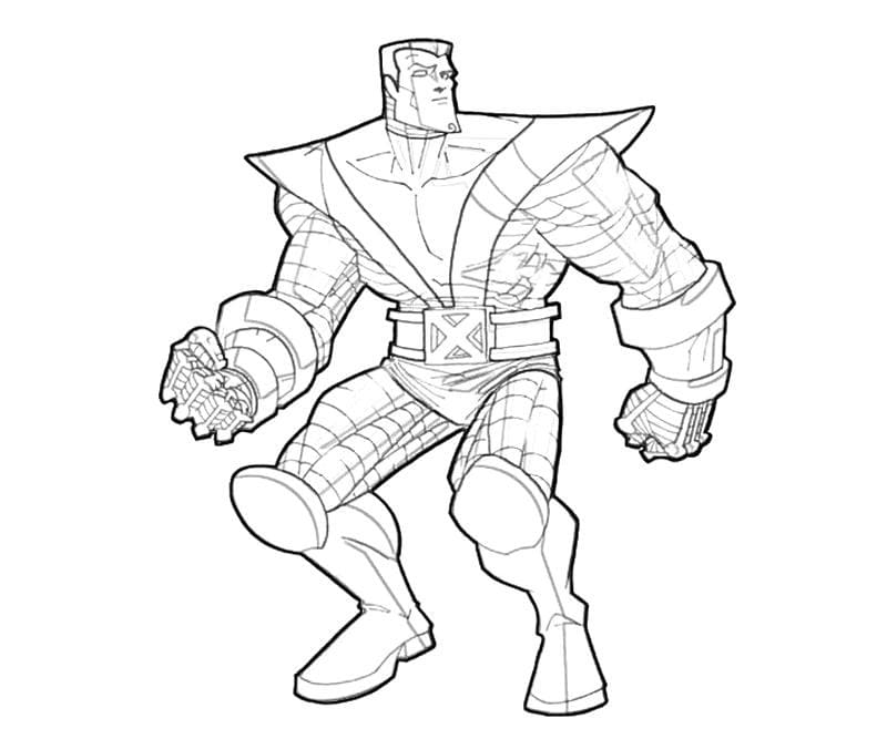 Colossus de X-Men coloring page