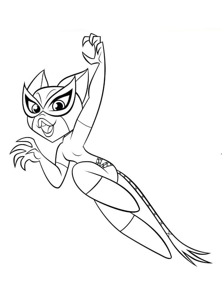 Coloriage DC Super Hero Girls Catwoman