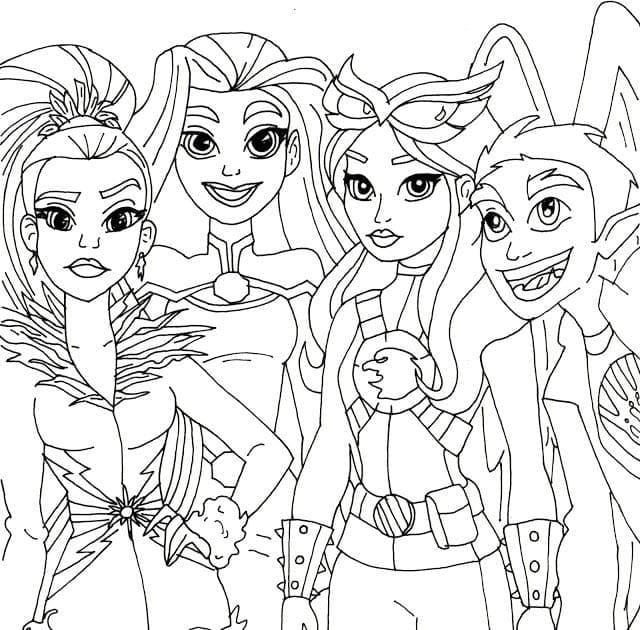 Coloriage DC Super Hero Girls Pour les Enfants