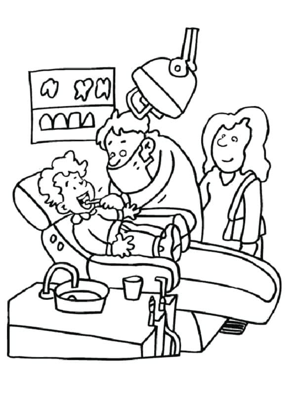 Dentiste Pour les Enfants coloring page