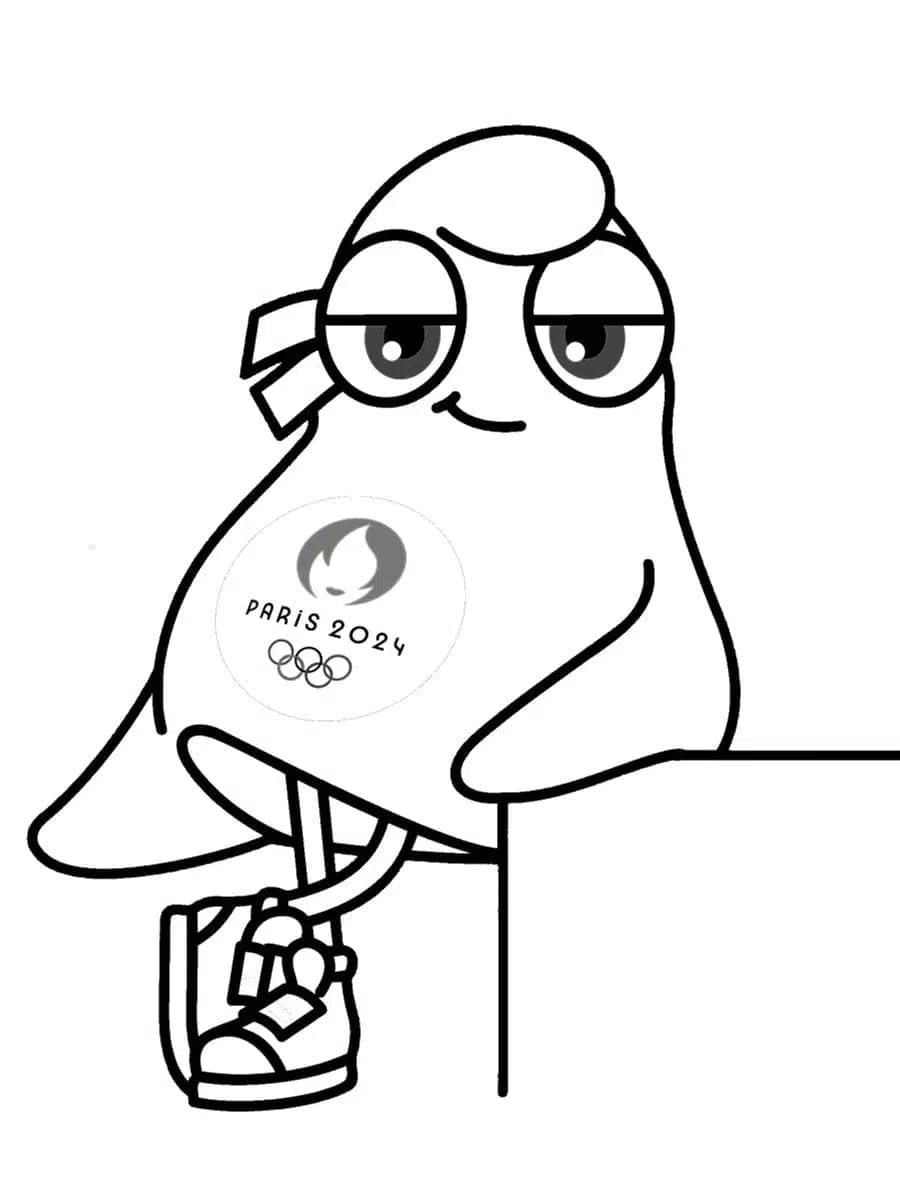 Dessin de Jeux Olympiques de Paris 2024 Gratuit coloring page