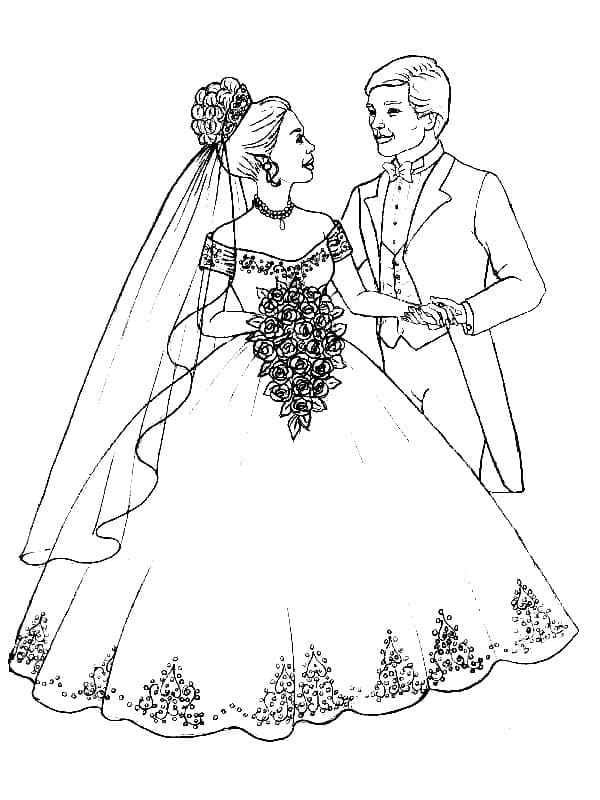 Dessin de Mariage Gratuit coloring page