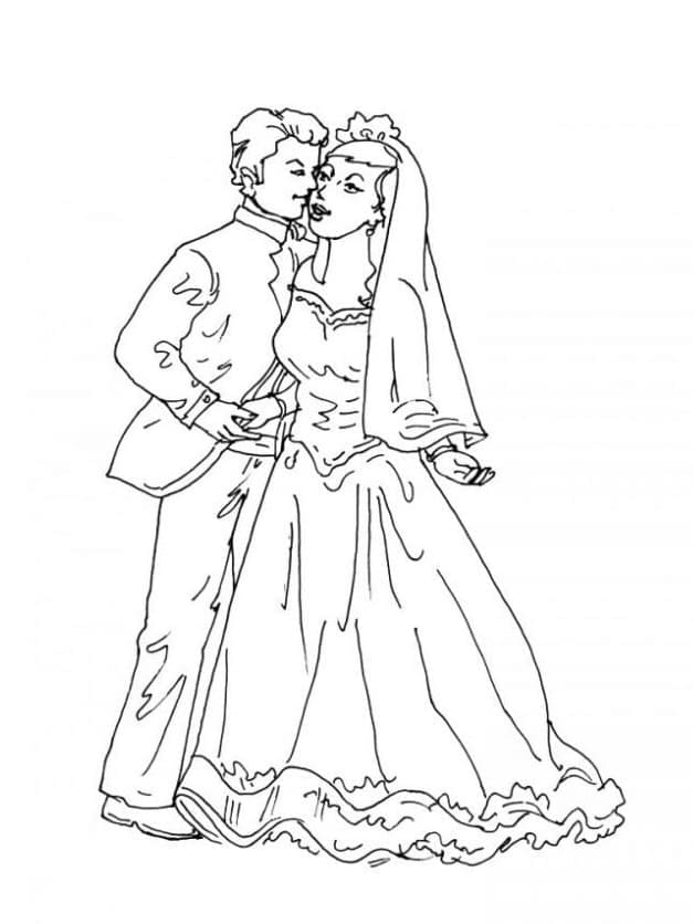 Dessin de Mariage coloring page