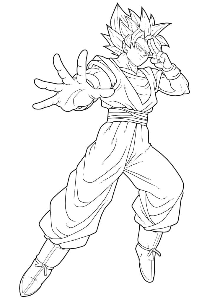 Dessin de Son Goku coloring page
