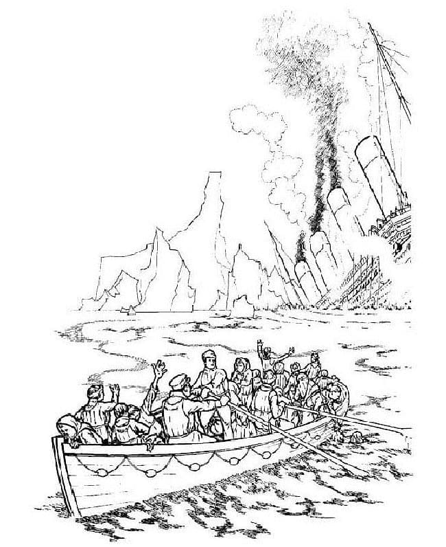 Dessin de Titanic Gratuit coloring page