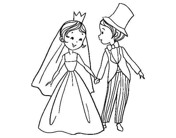 Dessin Gratuit de Mariage coloring page