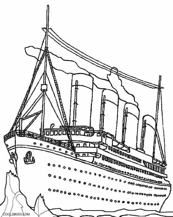 Dessin Gratuit de Titanic coloring page