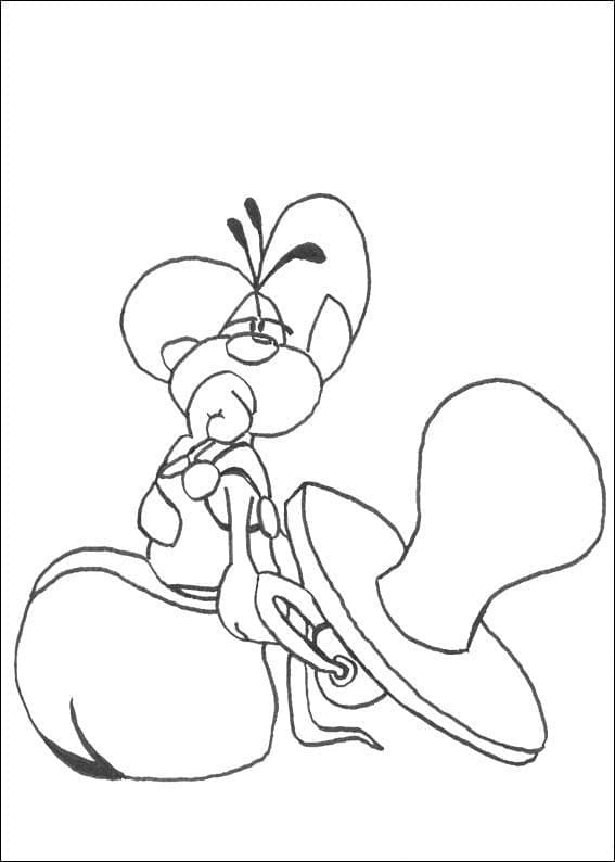 Diddl 4 coloring page