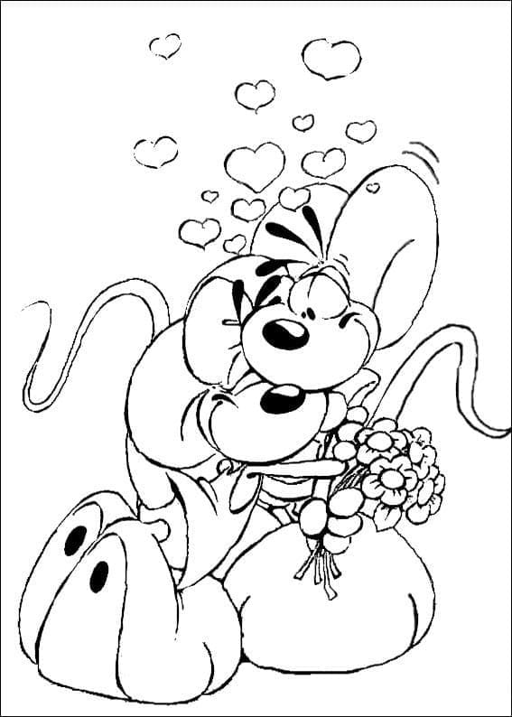 Diddl Imprimable coloring page