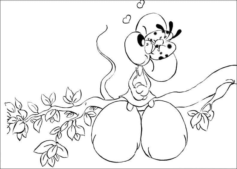 Diddlina coloring page