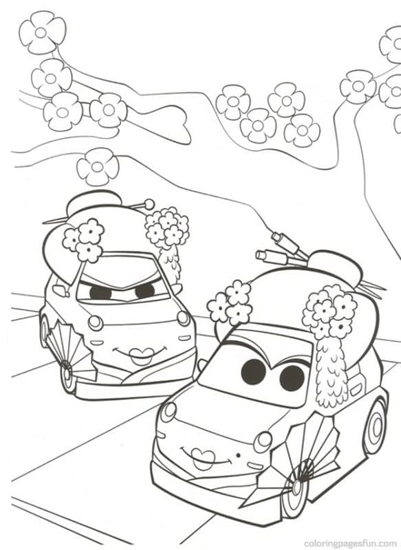 Disney Cars coloring page