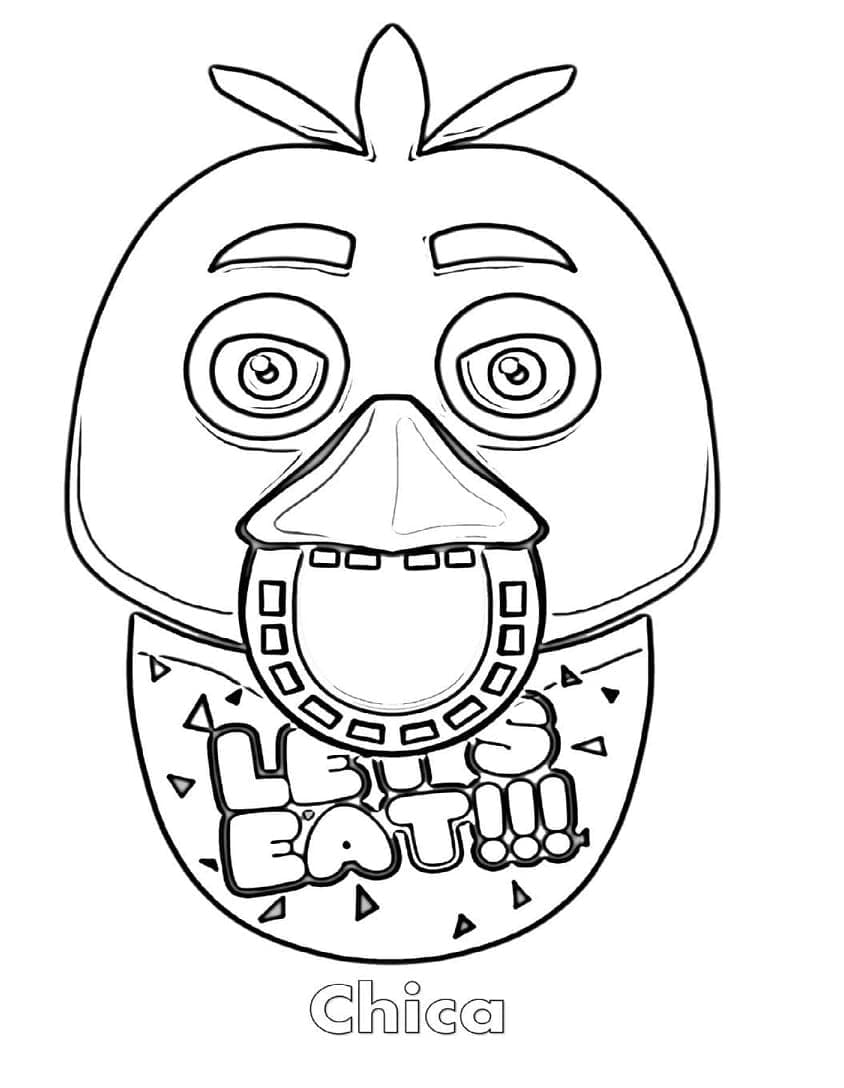 Coloriage Five Nights at Freddy's Chica