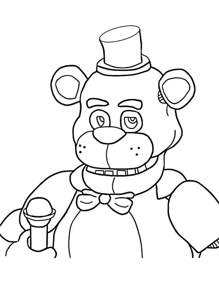 Coloriage Five Nights at Freddy's Withered Freddy
