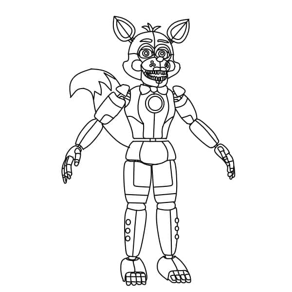 Coloriage Foxy Five Nights at Freddy's