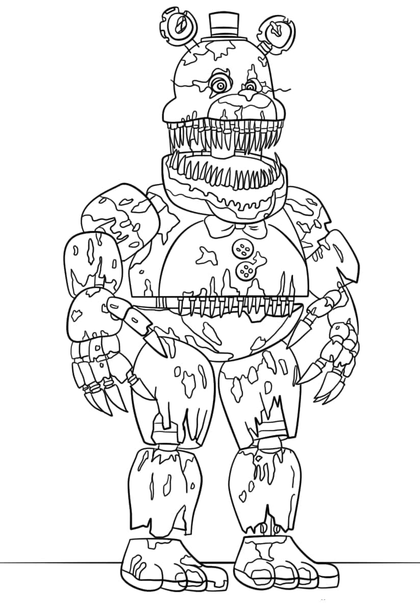 Coloriage Freddy in Five Nights at Freddy's