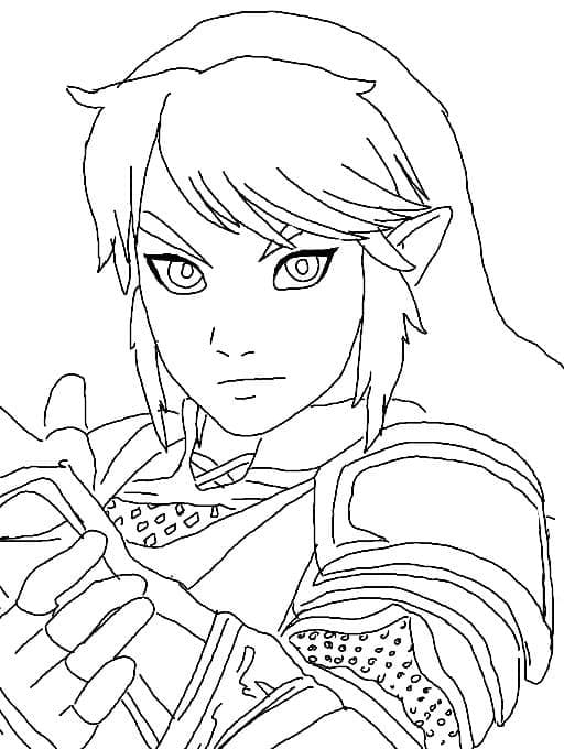 Génial Link coloring page
