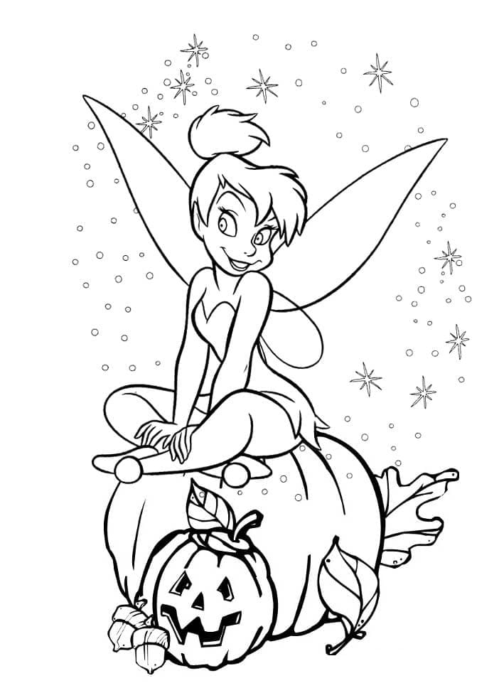 Halloween Disney Fée Clochette coloring page