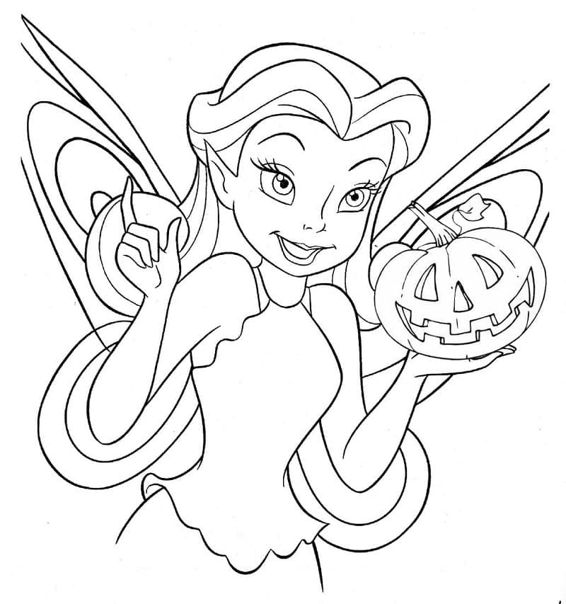 Halloween Disney Fée coloring page