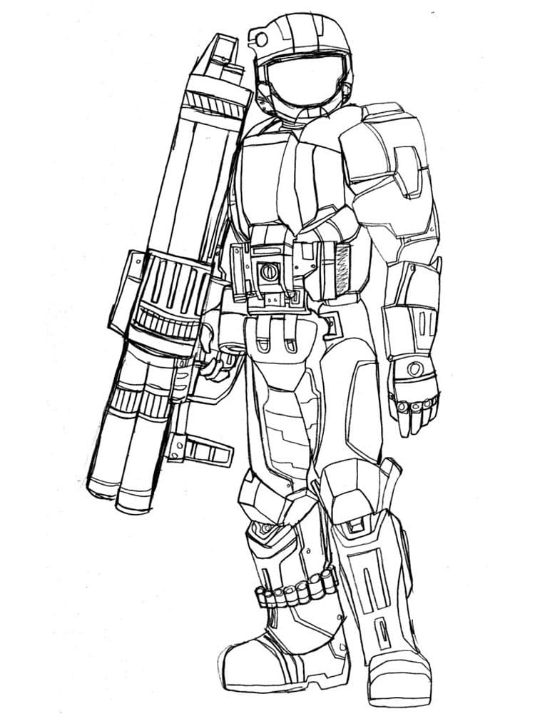Coloriage Halo Odst