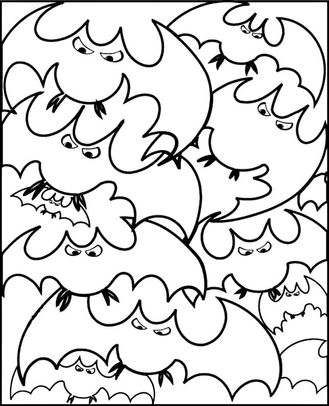 Image de Chauves-souris d’Halloween coloring page