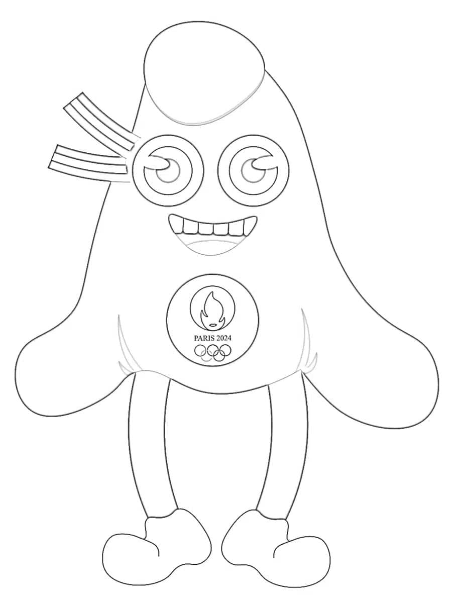 Image de Jeux Olympiques 2024 coloring page